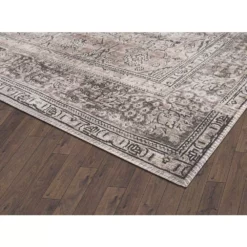 Paloma Brown 5 ft. 3 ft. x 7 ft. 6 in. Oriental Polyester Area Rug by Abani 14 Paloma Brown 5 ft. 3 ft. x 7 ft. 6 in. Oriental Polyester Area Rug by Abani -Abani Sales brown abani area rugs pal150a 5 4f 1000