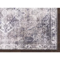 Paloma Brown 6 ft. x 9 ft. Distressed Polyester Area Rug by Abani -Abani Sales brown abani area rugs pal250a 6 40 1000