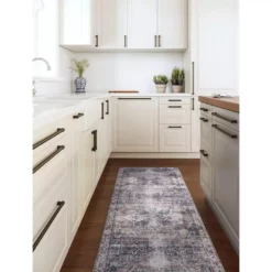 Paloma Brown 6 ft. x 9 ft. Distressed Polyester Area Rug by Abani -Abani Sales brown abani area rugs pal250a 6 44 1000