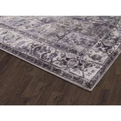 Paloma Brown 6 ft. x 9 ft. Distressed Polyester Area Rug by Abani -Abani Sales brown abani area rugs pal250a 6 4f 1000
