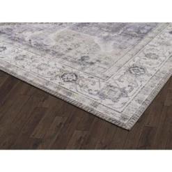 Paloma Brown 5 ft. 3 ft. x 7 ft. 6 in. Oriental Polyester Area Rug by Abani -Abani Sales brown abani area rugs pal280a 5 4f 1000