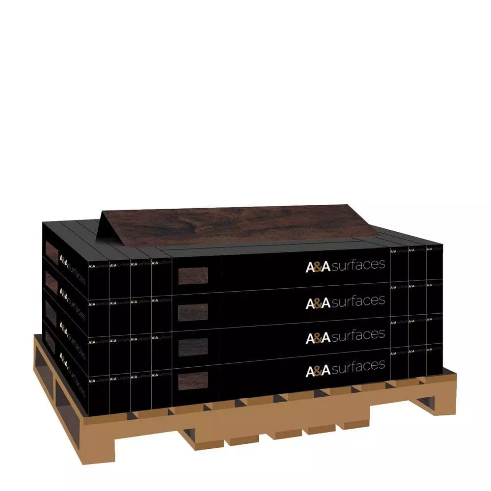 6 in. W x 48 in. L Centennial Aged Walnut Glue-Down Luxury Vinyl Plank Flooring (72-case/2592 sq. ft./pallet) by A&A Surfaces 4 6 in. W x 48 in. L Centennial Aged Walnut Glue-Down Luxury Vinyl Plank Flooring (72-case/2592 sq. ft./pallet) by A&A Surfaces - Image 2