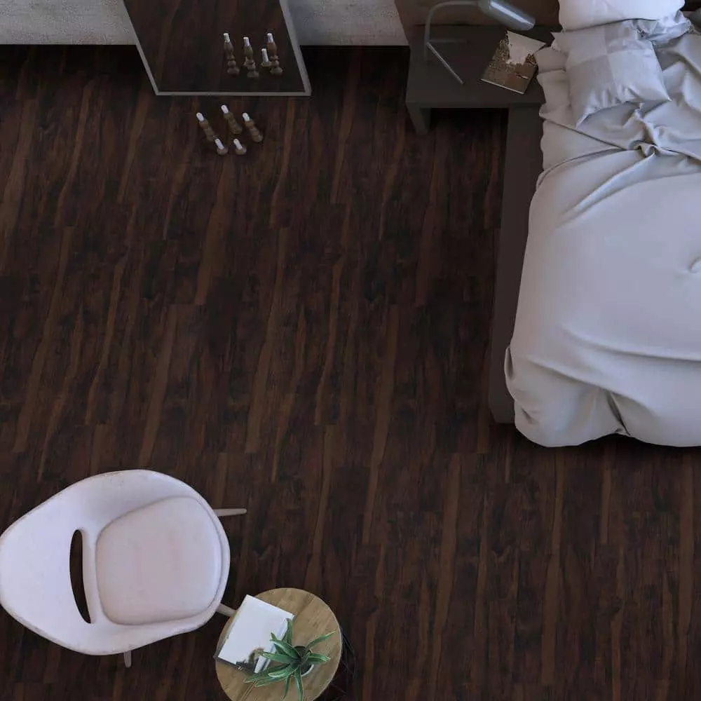 6 in. W x 48 in. L Centennial Aged Walnut Glue-Down Luxury Vinyl Plank Flooring (72-case/2592 sq. ft./pallet) by A&A Surfaces 5 6 in. W x 48 in. L Centennial Aged Walnut Glue-Down Luxury Vinyl Plank Flooring (72-case/2592 sq. ft./pallet) by A&A Surfaces - Image 3