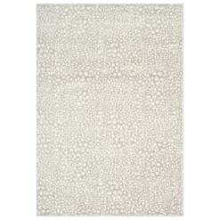 Arto Cream 6 ft. x 9 ft. Abstract Polypropylene Area Rug by Abani