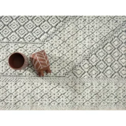 Cabo Cream 4 ft. x 6 ft. Oriental Polypropylene Area Rug by Abani -Abani Sales cream abani area rugs cab110a 4 1f 1000