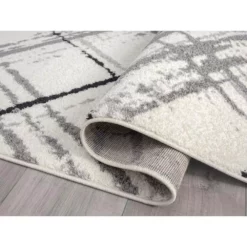 Casa Cream 7 ft. 9 in. x 10 ft. 2 in. Abstract Polypropylene Area Rug by Abani -Abani Sales cream abani area rugs cas200a 8 c3 1000