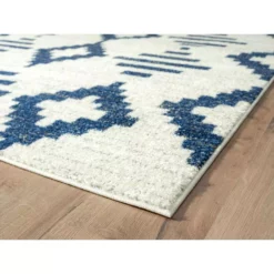 Casa Cream 6 ft. x 9 ft. Geometric Polypropylene Area Rug by Abani -Abani Sales cream abani area rugs cas230a 6 c3 1000