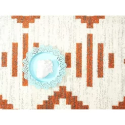 Casa Cream 4 ft. x 6 ft. Geometric Polypropylene Area Rug by Abani -Abani Sales cream abani area rugs cas240a 4 1f 1000