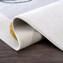 Abani Rugs DECO DEC130A Cream 7 ft. 9 in. x 10 ft. 2 in. Minimalist Geometric Area Rug -Abani Sales cream abani area rugs dec130a 8 c3 1000