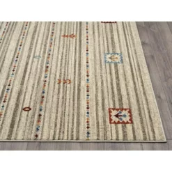 Mesa Cream 3 ft. x 5 ft. Geometric Polypropylene Area Rug by Abani -Abani Sales cream abani area rugs mes200a 3 40 1000