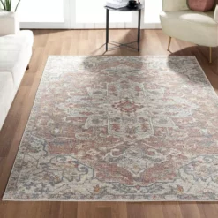 Milas Cream 6 ft. x 9 ft. Oriental Polypropylene Area Rug by Abani -Abani Sales cream abani area rugs mil140a 6 66 1000