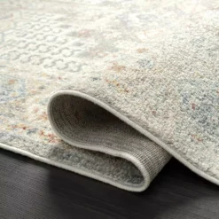 Milas Cream 5 ft. 3 ft. x 7 ft. 6 in. Oriental Polypropylene Area Rug by Abani -Abani Sales cream abani area rugs mil150a 5 4f 1000