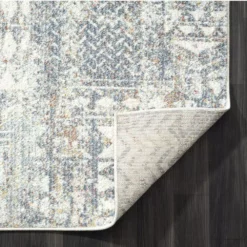 Milas Cream 5 ft. 3 ft. x 7 ft. 6 in. Oriental Polypropylene Area Rug by Abani -Abani Sales cream abani area rugs mil170a 5 1f 1000