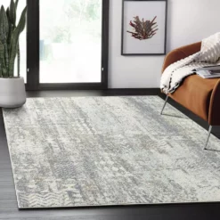 Milas Cream 5 ft. 3 ft. x 7 ft. 6 in. Oriental Polypropylene Area Rug by Abani -Abani Sales cream abani area rugs mil170a 5 31 1000