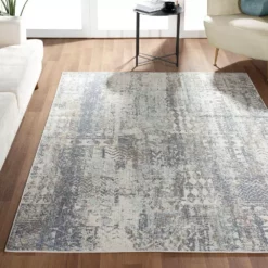 Milas Cream 5 ft. 3 ft. x 7 ft. 6 in. Oriental Polypropylene Area Rug by Abani -Abani Sales cream abani area rugs mil170a 5 66 1000