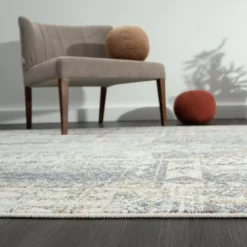 Milas Cream 5 ft. 3 ft. x 7 ft. 6 in. Oriental Polypropylene Area Rug by Abani -Abani Sales cream abani area rugs mil170a 5 76 1000