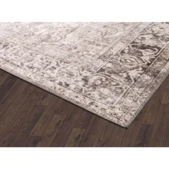 Paloma Cream 6 ft. x 9 ft. Oriental Polyester Area Rug by Abani -Abani Sales cream abani area rugs pal220a 6 4f 1000