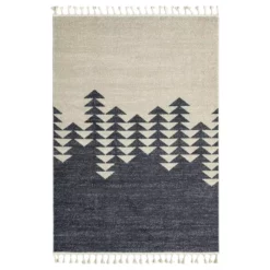 Tulum Cream 6 ft. x 9 ft. Geometric Polypropylene Area Rug by Abani