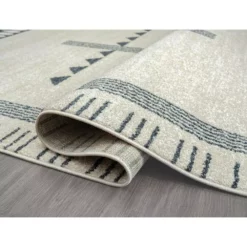 Tulum Cream 7.9 ft. x 10.2 ft. Abstract Polypropylene Area Rug by Abani -Abani Sales cream abani area rugs tul140a 8 c3 1000