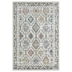 Venus Cream 6 ft. x 9 ft. Oriental Polypropylene Area Rug by Abani