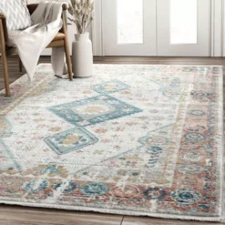 Azure Grey 7 ft. 9 in. x 10 ft. 2 in. Oriental Polyester Area Rug by Abani -Abani Sales grey abani area rugs azr170a 8 31 1000