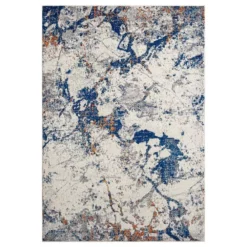 Casa Grey 6 ft. x 9 ft. Abstract Polypropylene Area Rug by Abani