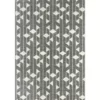 Casa Grey 4 ft. x 6 ft. Geometric Polypropylene Area Rug by Abani -Abani Sales grey abani area rugs cas300a 4 64 1000