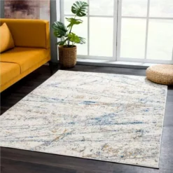 Dune Grey 6 ft. x 9 ft. Striped Polypropylene Area Rug by Abani -Abani Sales grey abani area rugs dun110a 6 31 1000