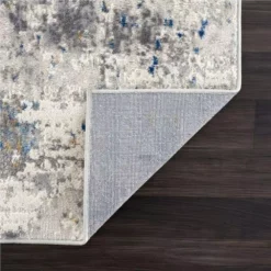 Dune Grey 4 ft. x 6 ft. Abstract Polypropylene Area Rug by Abani -Abani Sales grey abani area rugs dun120a 4 4f 1000