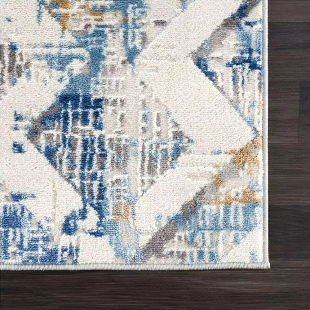 Dune Grey 7.9 ft. x 10.2 ft. Geometric Polypropylene Area Rug by Abani 4 Dune Grey 7.9 ft. x 10.2 ft. Geometric Polypropylene Area Rug by Abani - Image 2