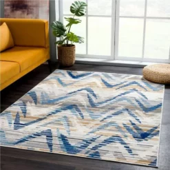 Dune Grey 6 ft. x 9 ft. Geometric Polypropylene Area Rug by Abani 17 Dune Grey 6 ft. x 9 ft. Geometric Polypropylene Area Rug by Abani -Abani Sales grey abani area rugs dun140a 6 31 1000