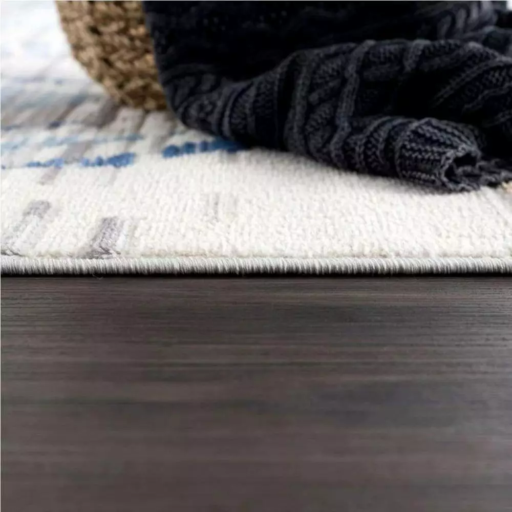 Dune Grey 6 ft. x 9 ft. Geometric Polypropylene Area Rug by Abani 9 Dune Grey 6 ft. x 9 ft. Geometric Polypropylene Area Rug by Abani - Image 7