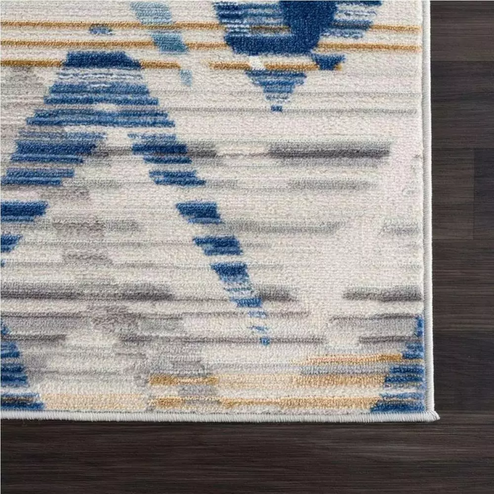 Dune Grey 6 ft. x 9 ft. Geometric Polypropylene Area Rug by Abani 4 Dune Grey 6 ft. x 9 ft. Geometric Polypropylene Area Rug by Abani - Image 2