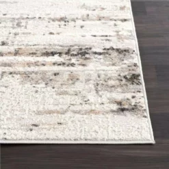 Dune Grey 5.3 ft. x 7.6 ft. Striped Polypropylene Area Rug by Abani -Abani Sales grey abani area rugs dun160a 5 40 1000