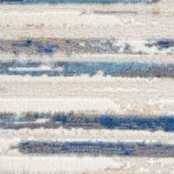 Dune Grey 5.3 ft. x 7.6 ft. Striped Polypropylene Area Rug by Abani -Abani Sales grey abani area rugs dun170a 5 1f 1000