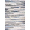 Dune Grey 5.3 ft. x 7.6 ft. Striped Polypropylene Area Rug by Abani