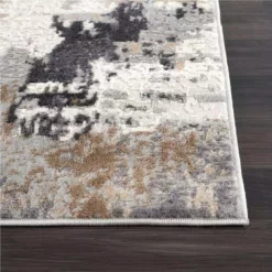 Dune Grey 4 ft. x 6 ft. Distressed Polypropylene Area Rug by Abani -Abani Sales grey abani area rugs dun190a 4 40 1000