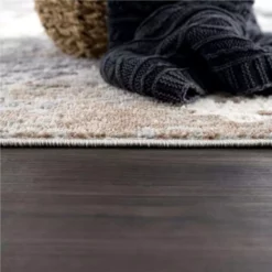 Dune Grey 4 ft. x 6 ft. Distressed Polypropylene Area Rug by Abani -Abani Sales grey abani area rugs dun190a 4 44 1000