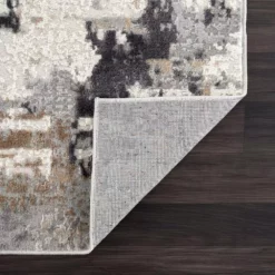 Dune Grey 4 ft. x 6 ft. Distressed Polypropylene Area Rug by Abani -Abani Sales grey abani area rugs dun190a 4 4f 1000
