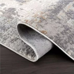 Dune Grey 4 ft. x 6 ft. Distressed Polypropylene Area Rug by Abani -Abani Sales grey abani area rugs dun190a 4 c3 1000