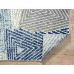 Hampton Grey 6 ft. x 9 ft. Geometric Polypropylene Area Rug by Abani -Abani Sales grey abani area rugs ham150a 6 fa 1000