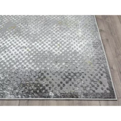 Luna Grey 6 ft. x 9 ft. Distressed Polyester Area Rug by Abani -Abani Sales grey abani area rugs lun110a 6 40 1000
