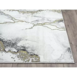 Luna Grey 9 ft. x 12 ft. Abstract Polyester Area Rug by Abani -Abani Sales grey abani area rugs lun170a 9 40 1000