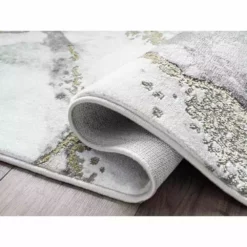 Luna Grey 9 ft. x 12 ft. Abstract Polyester Area Rug by Abani -Abani Sales grey abani area rugs lun170a 9 c3 1000