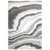 Luna Grey 7.9 ft. x 10.2 ft. Abstract Polyester Area Rug by Abani -Abani Sales grey abani area rugs lun220a 8 64 1000