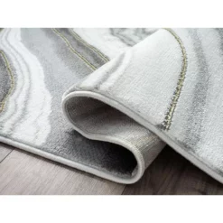 Luna Grey 7.9 ft. x 10.2 ft. Abstract Polyester Area Rug by Abani -Abani Sales grey abani area rugs lun220a 8 c3 1000