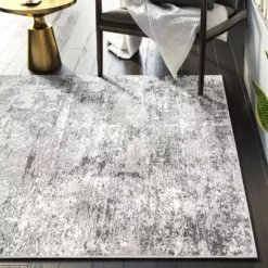 Luna Grey 4 ft. x 6 ft. Abstract Polyester Area Rug by Abani 14 Luna Grey 4 ft. x 6 ft. Abstract Polyester Area Rug by Abani -Abani Sales grey abani area rugs lun240a 4 1f 1000