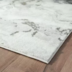 Luna Grey 4 ft. x 6 ft. Distressed Polyester Area Rug by Abani -Abani Sales grey abani area rugs lun270a 4 c3 1000