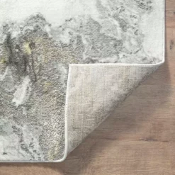 Luna Grey 4 ft. x 6 ft. Distressed Polyester Area Rug by Abani -Abani Sales grey abani area rugs lun270a 4 fa 1000