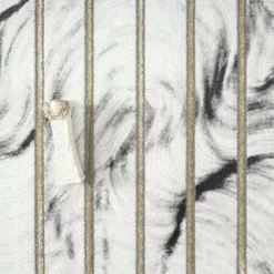 Luna Grey 5 ft. 3 in. x 7 ft. 6 in. Striped Polyester Area Rug by Abani -Abani Sales grey abani area rugs lun290a 5 1f 1000